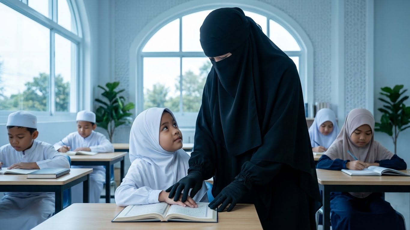 ครูกำลังสอนนักเรียนในห้องเรียน